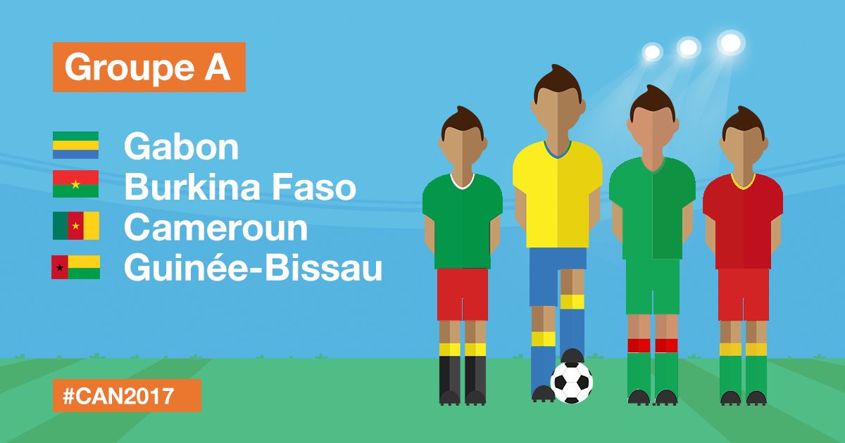CAN 2017 Gabon Burkina Faso Cameroun Guinée Bissa