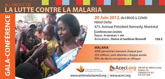 Gala-Conférence au profit de la lutte contre la malaria en Afrique