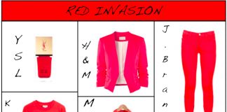 Comment porter la tendance rouge la tête aux pieds ?