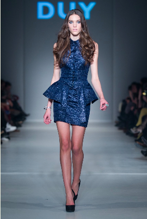 DUY Peplum Dress - Fall 2012 Montreal's fashion designer
