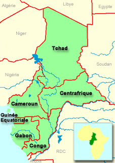 Les pays de la zone CEMAC