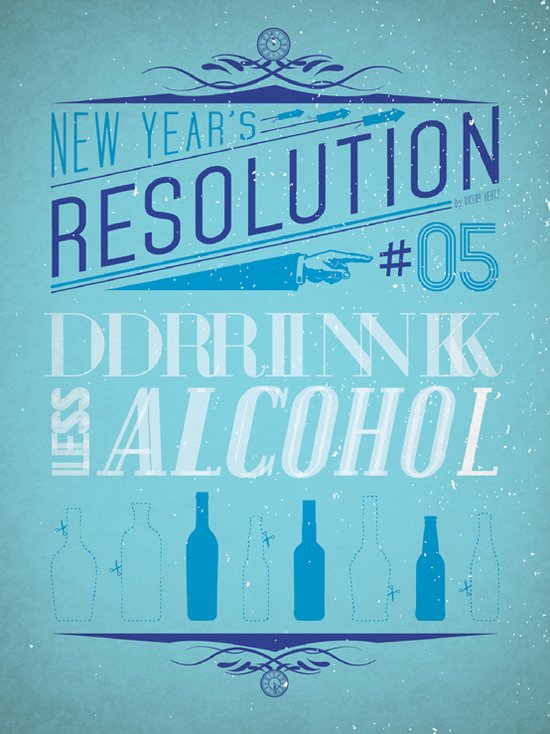 Resolution 2013 : Drink Less Alcohol