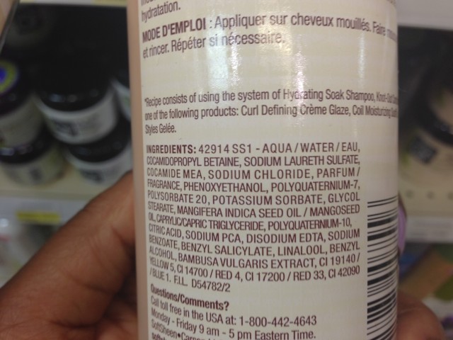 au naturale shampoo ingredient