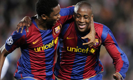 etoo yaya barca