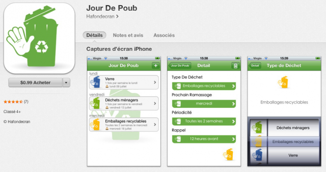 App mobile pour gérer le recyclage des mobiles