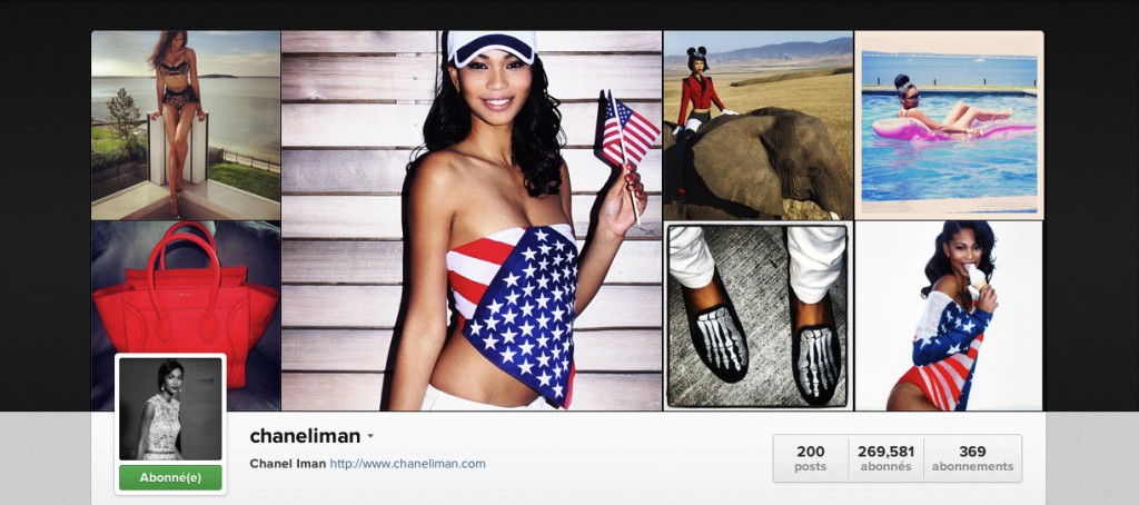 chanel iman instagram