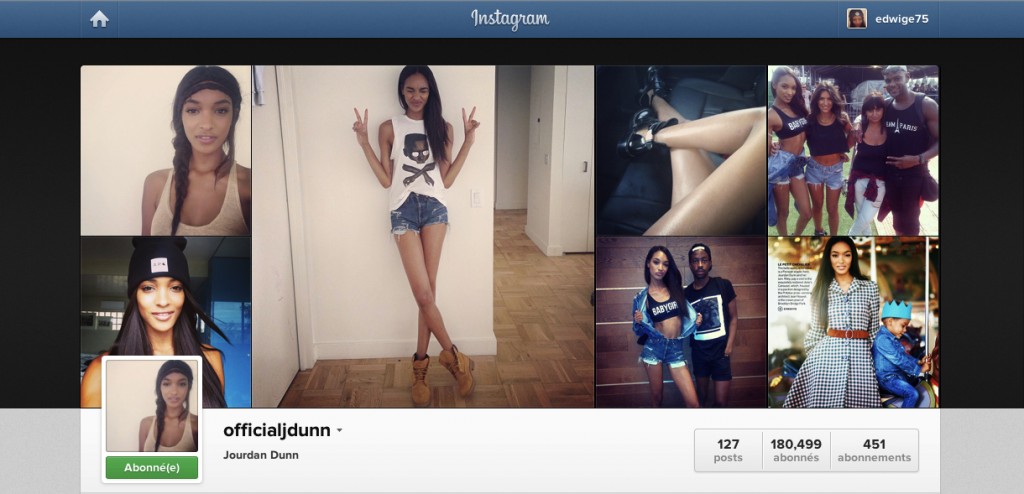 jourdan dunn instagram