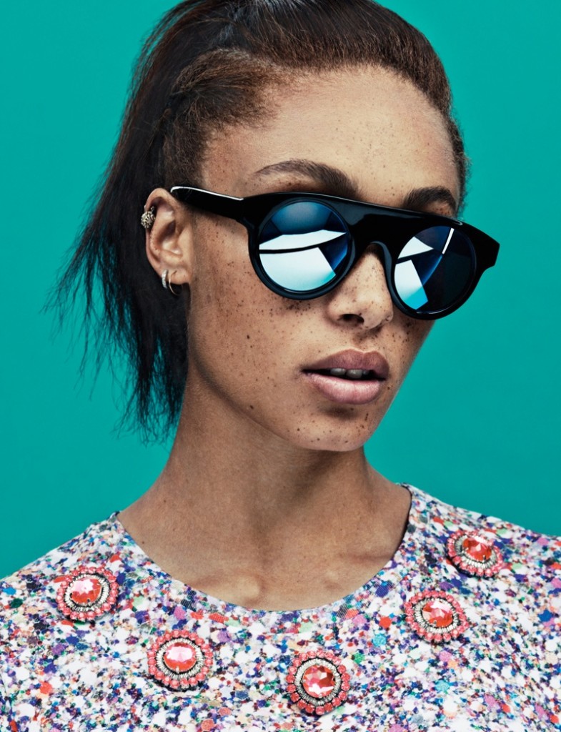 adwoa aboah house of holland summer 2013 eyewear contact3