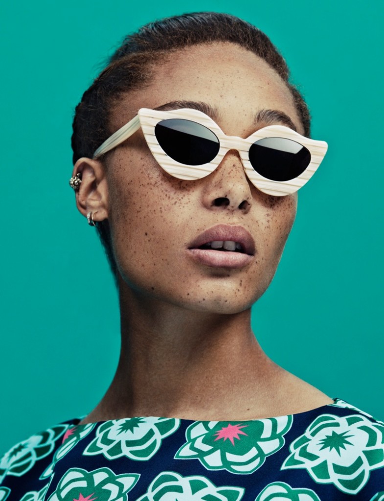 adwoa aboah house of holland summer 2013 eyewear contact4