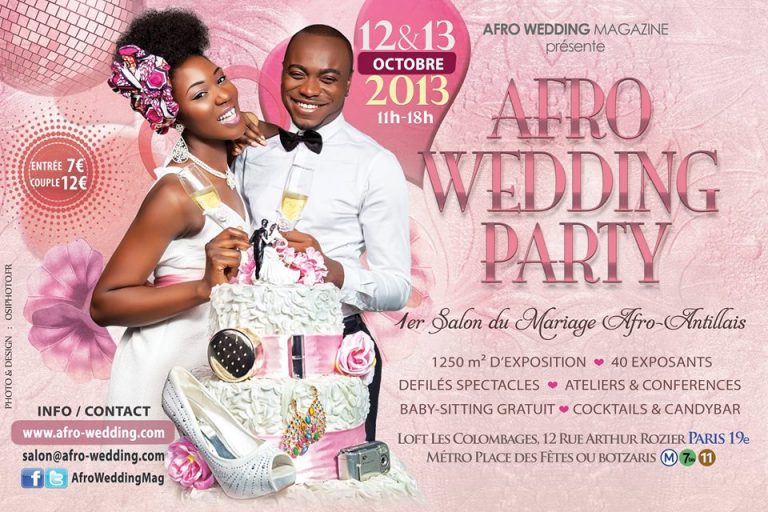 Gagnez 2 places pour assister à Afro Wedding Party le 12 et 13 octobre à Paris