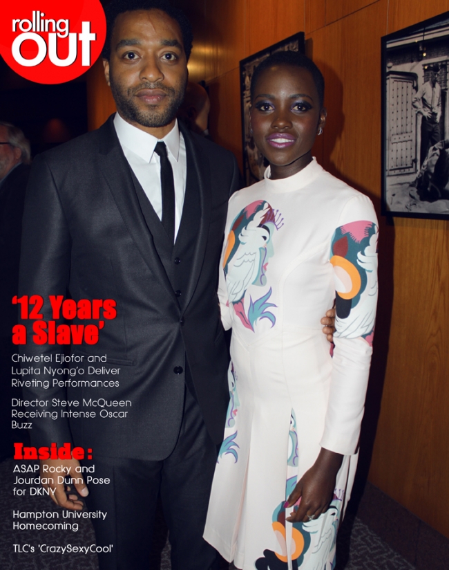 Chiwetel Ejiofor and Lupita Nyong’o Rolling out magazine Images by Mike Melendy