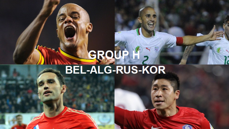 Coupe du Monde 2014 Groupe H : Belgique, Algérie, Russie, Corée du Sud
