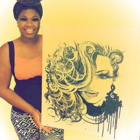 Afro Inspiration : Ashley White, pop art portraitist