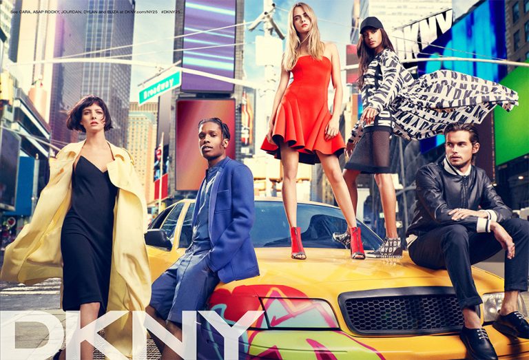 Jourdan Dunn et A$AP Rocky pour la collection printemps 2014 de DKNY