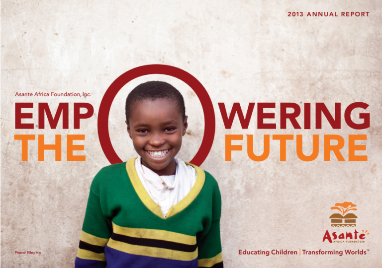 Asante Africa : la fondation qui mise sur l’éducation pour le développement de l’Afrique.