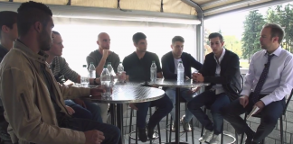 Frédéric Lord rencontre les joueurs de l’Académie de l’Impact joueurs de l'Académie de l'Impact