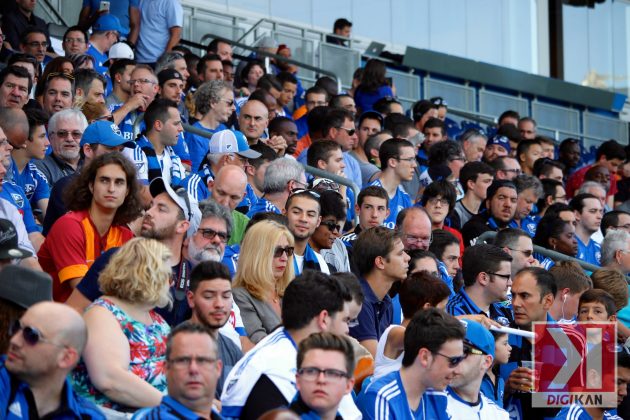 Les partisans font la rencontre de Didier Drogba