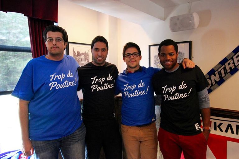 Première collection des t-shirts « Trop De Poutine ! » de l’équipe du Kan Football Club !