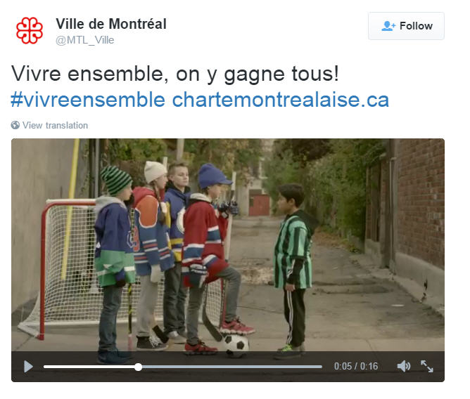 Quand la Ville de Montréal prône  l’intolérance au Soccer
