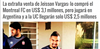 L’étrange transfert de Jeisson Vargas, acheté par le FC Montréal.