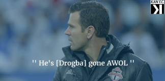 Greg Vanney sur l’absence de Drogba : “C’est malheureux pour eux”