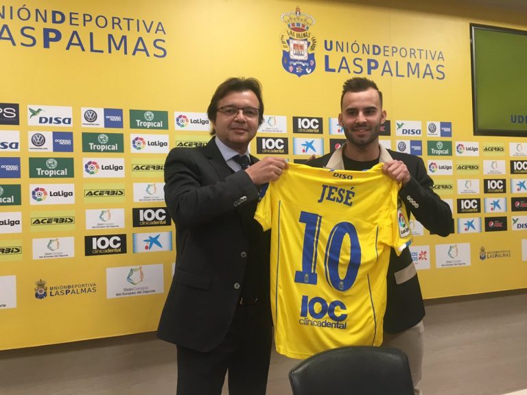 Transfert : Las Palmas officialise le prêt de Jesé Rodriguez jusqu’à la fin de la saison