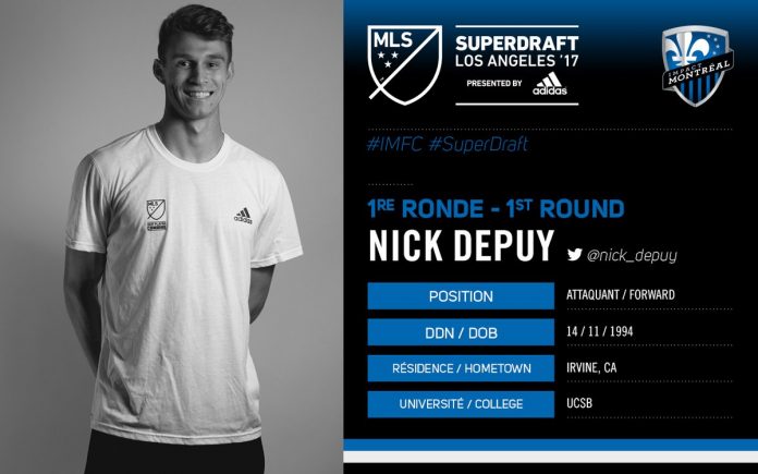 impact montreal nick depuy mls super draft