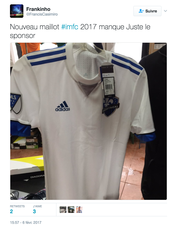 nouveau maillot blanc impact montreal