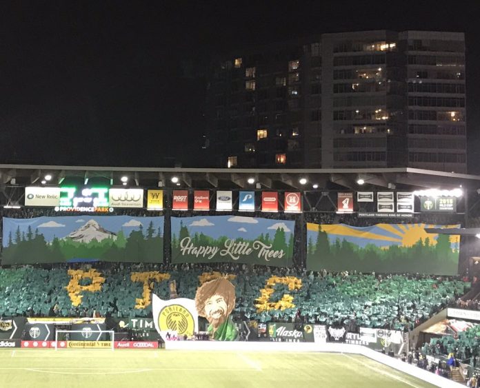 Timbers Army Tifo MLS