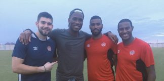 Didier Drogba rend visite à ses ex-coéquipiers de l'Impact de Montréal